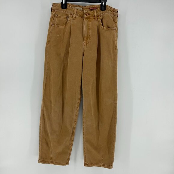 Pilcro Anthropologie The Breaker Jean Women's 28 Relaxed Denim Jeans Copper/Tan - Picture 1 of 12